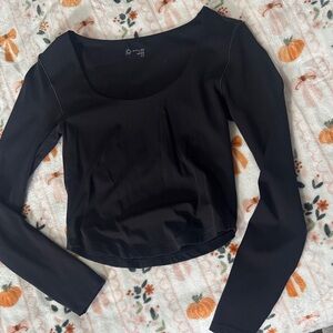 Aerie Black Long Sleeve Tee seamless